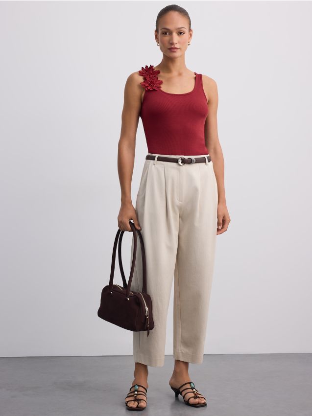 Pantaloni cu fibre lyocell