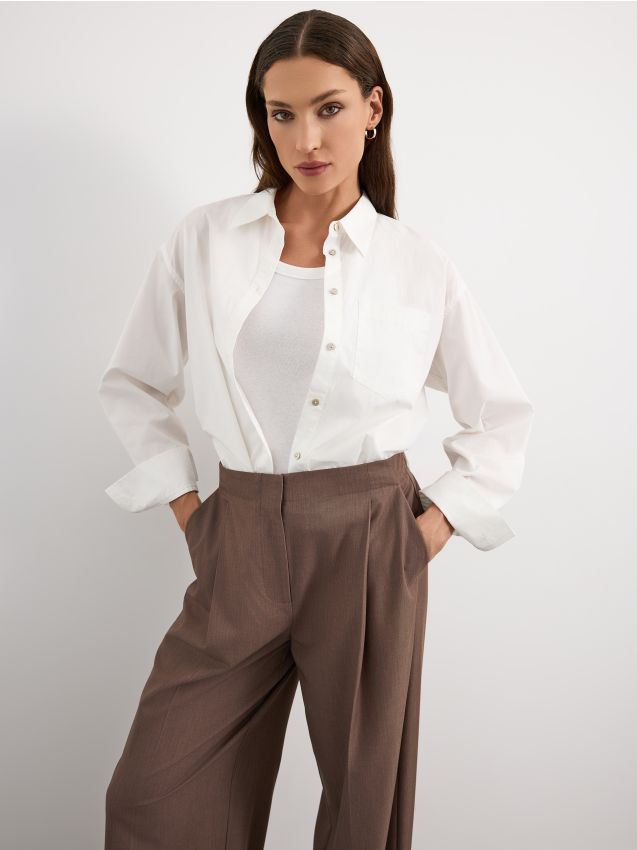 Top basic roz culoare Roz intens - MOHITO - 6851T-42X