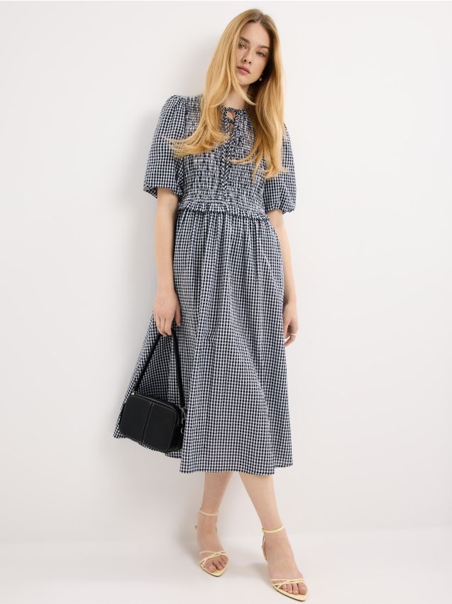 Rochie midi din bumbac