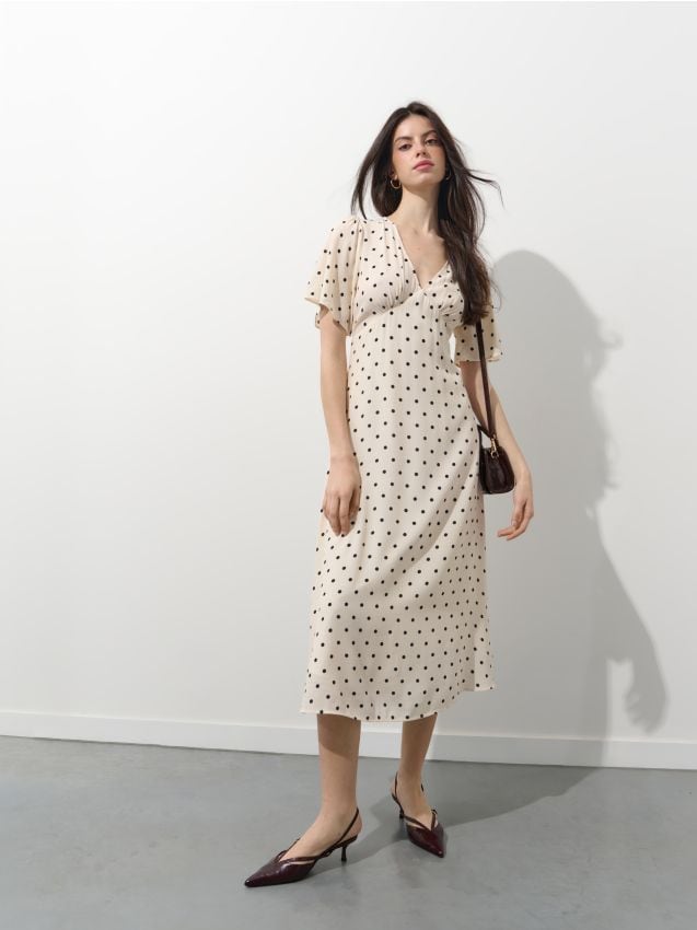 Rochie midi cu buline