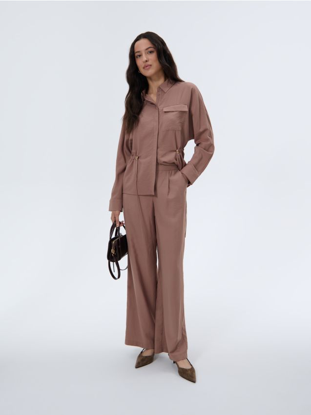 Czarne spodnie chino slim Kolor czarny - MOHITO - 894BO-99X