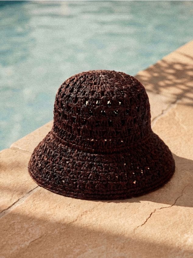 Klobuček bucket hat - rjava