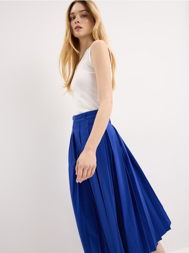 Mohito - Миди пола с колан - индиго