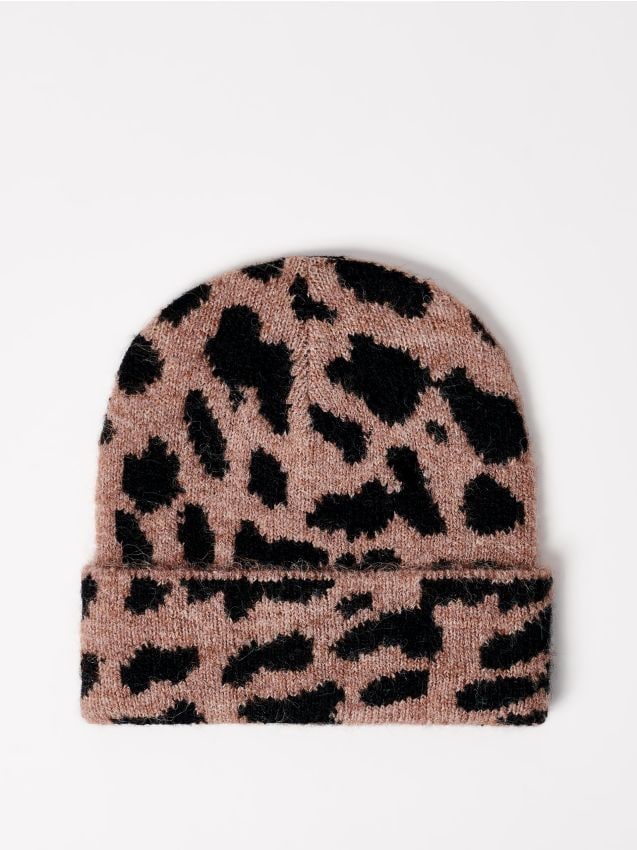 Căciulă cu model leopard