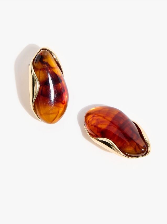 Mohito - Висящи обеци - кафяво