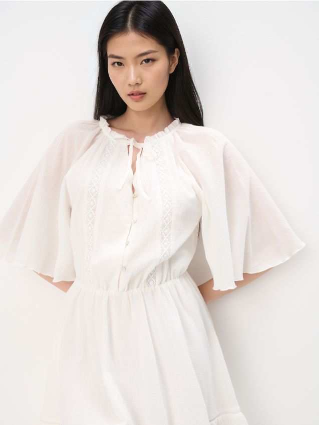 Rochie mini din bumbac