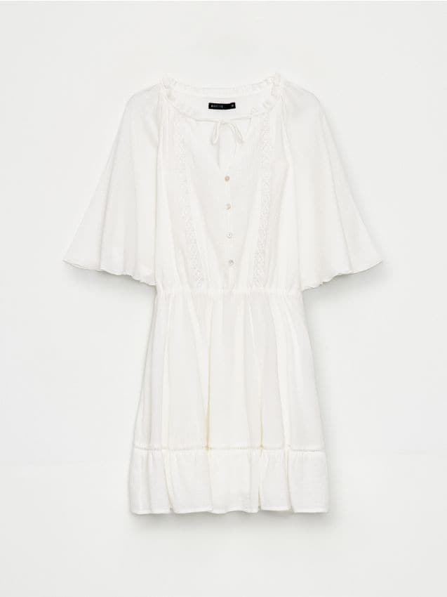 Rochie mini din bumbac