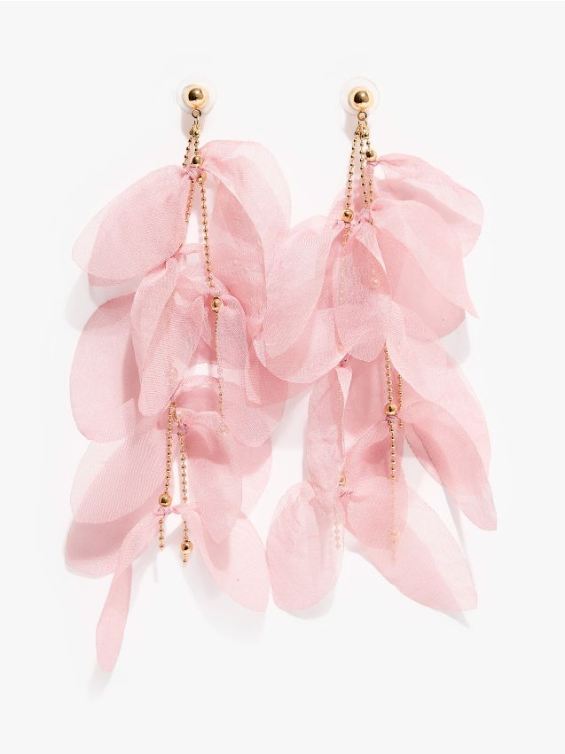 Mohito - Висящи обеци - пастелно розово