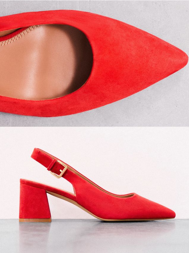 Pantofi escarpen din piele