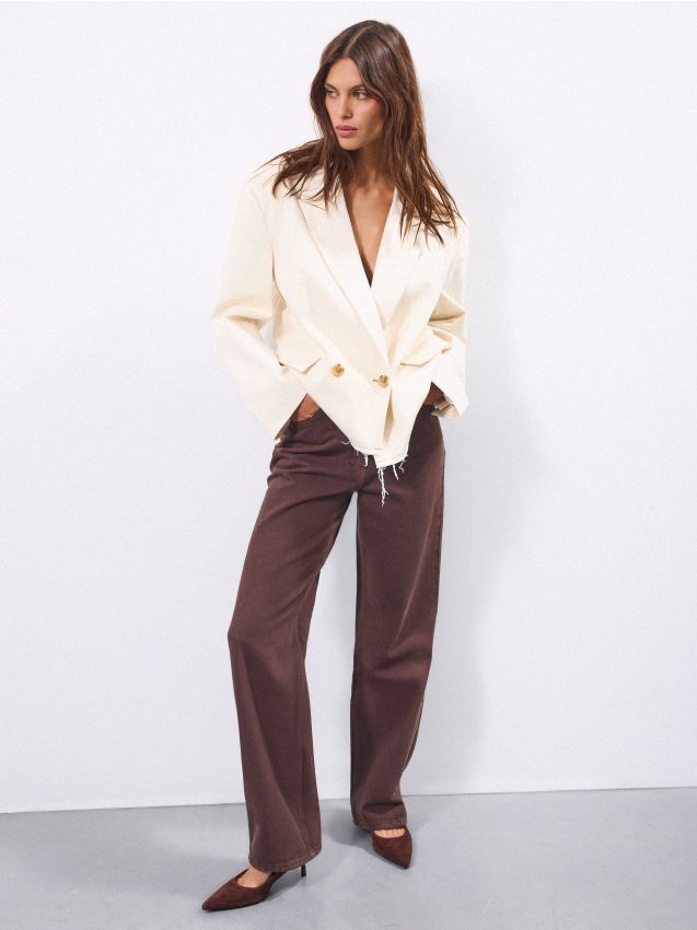 Pantofi escarpen din piele