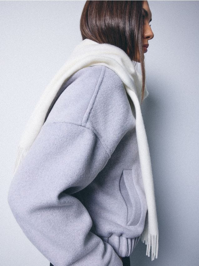 Mohito - Шал с високо съдържание на вълна - кремaво