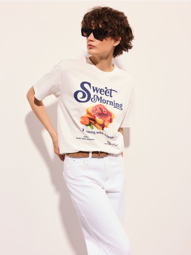 Tricou din bumbac cu imprimeu