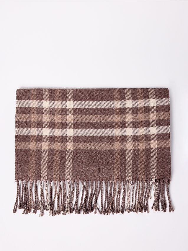 Mohito - Кариран шал - кафяво