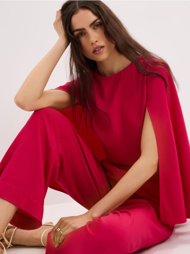 Mohito - Блуза с детайл възел - фуксия