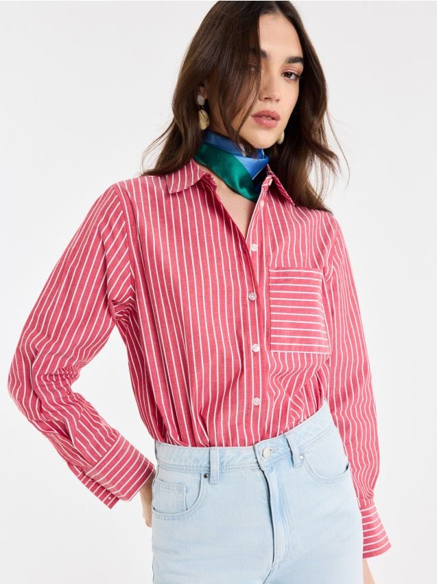 Mohito - Oversize риза - червен