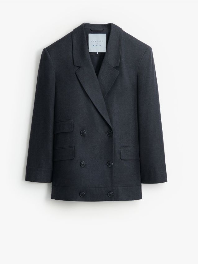 Marynarka z dodatkiem wełny