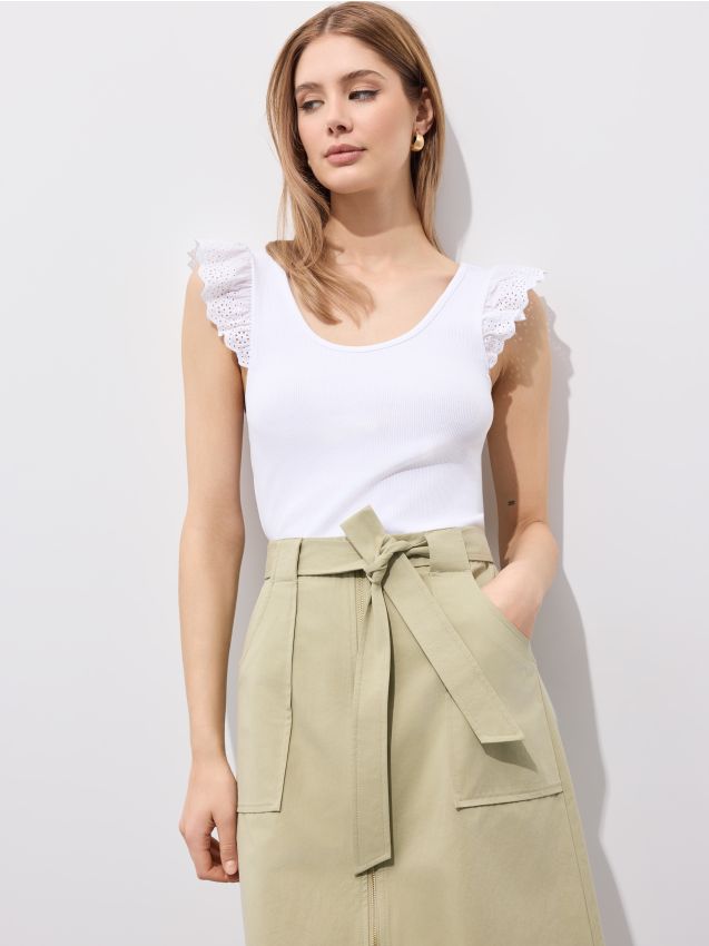 Bluză cu mâneci ornamentale