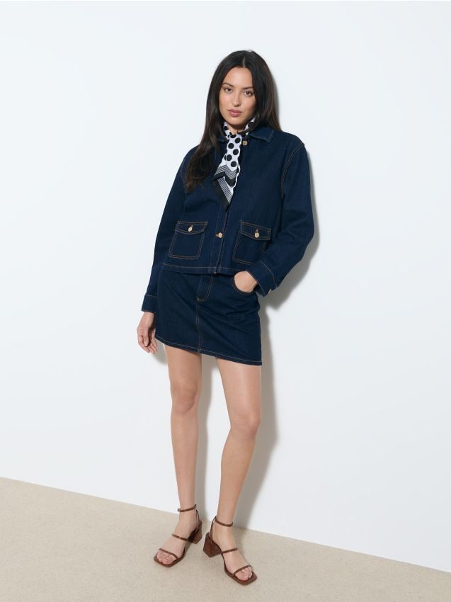 Fustă mini de blugi