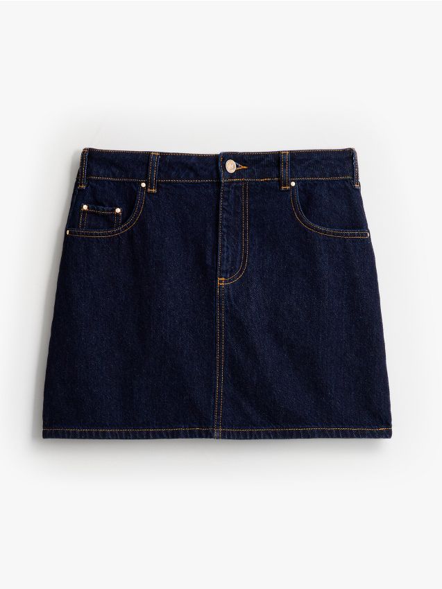Mohito - Teksariidest midiseelik - navy