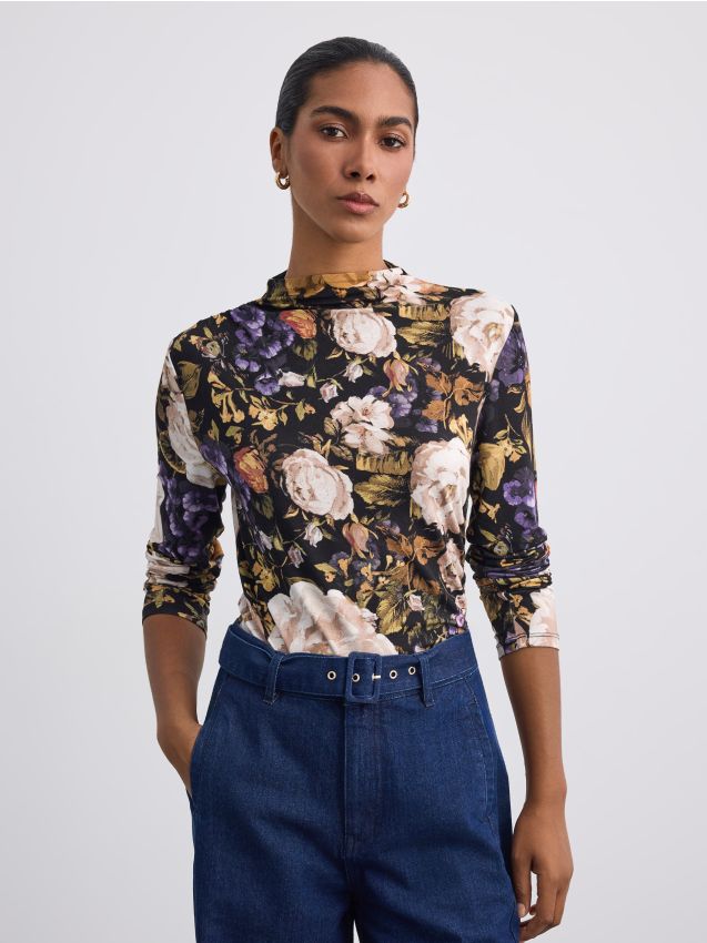 Mohito - Viscose rich blouse - черен