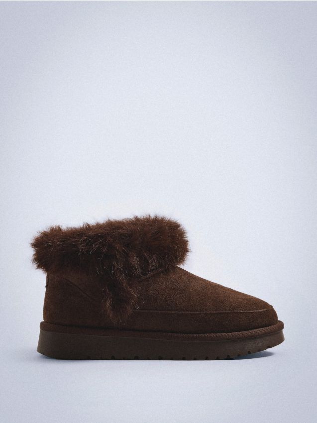 Pantofi de piele cu talpă groasă