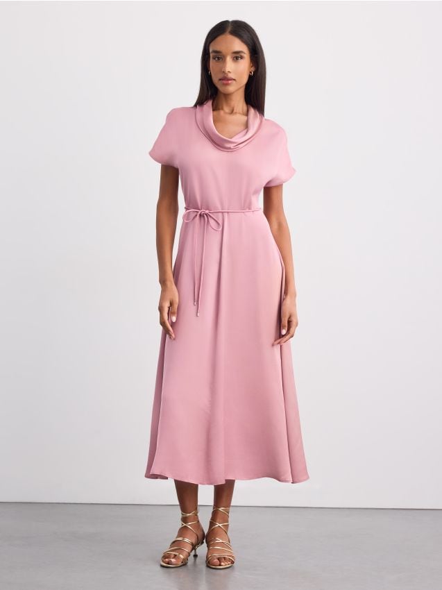 Rochie midi cu cordon