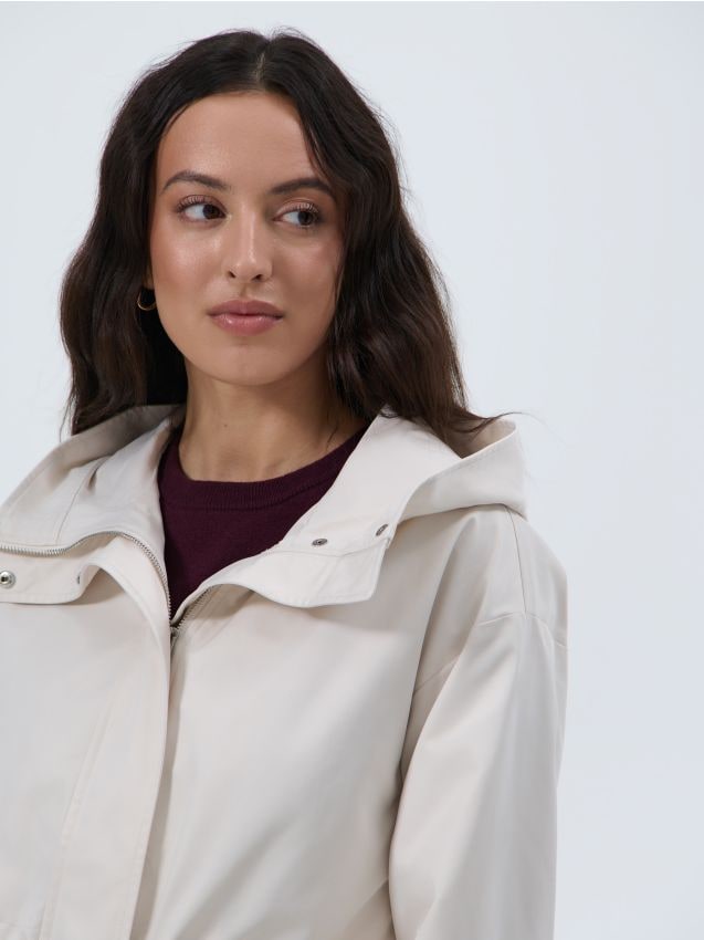 Jachetă parka cu glugă