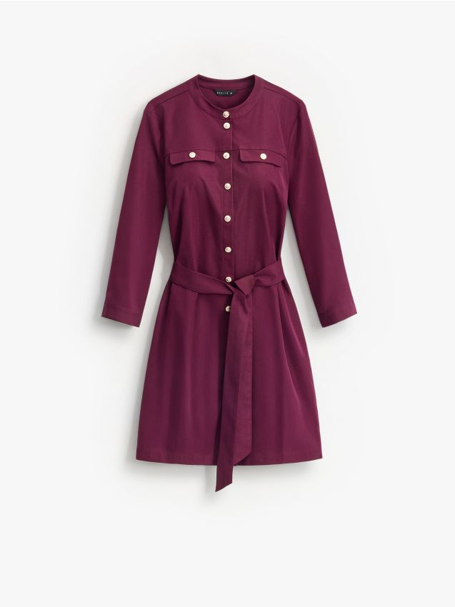Rochie mini tip cămașă