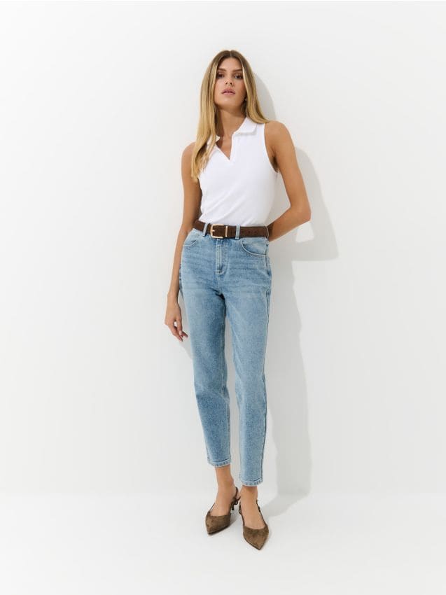 Blugi mom slim