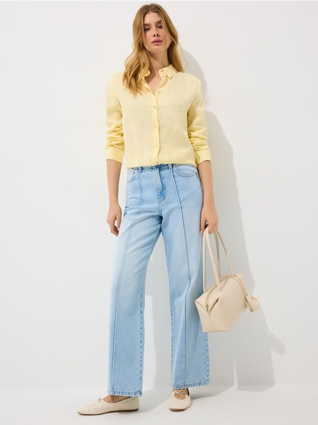 Blugi wide leg