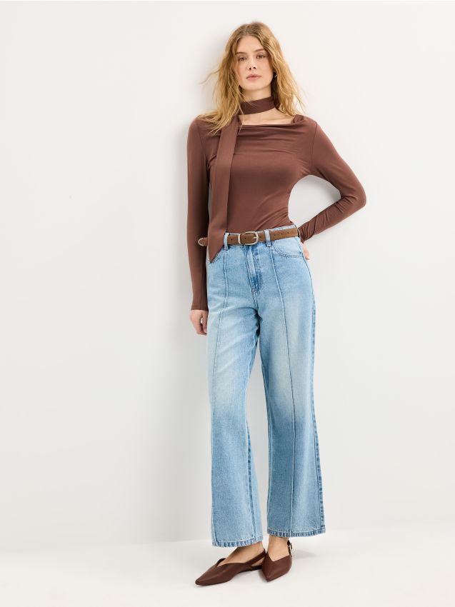 Blugi wide leg