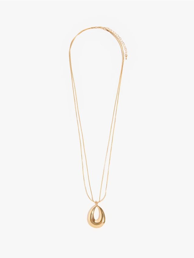 Mohito - Гердан с висулка - златно