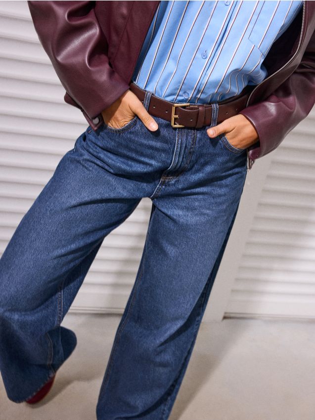 Mohito - Дънки с широк крачол - нави