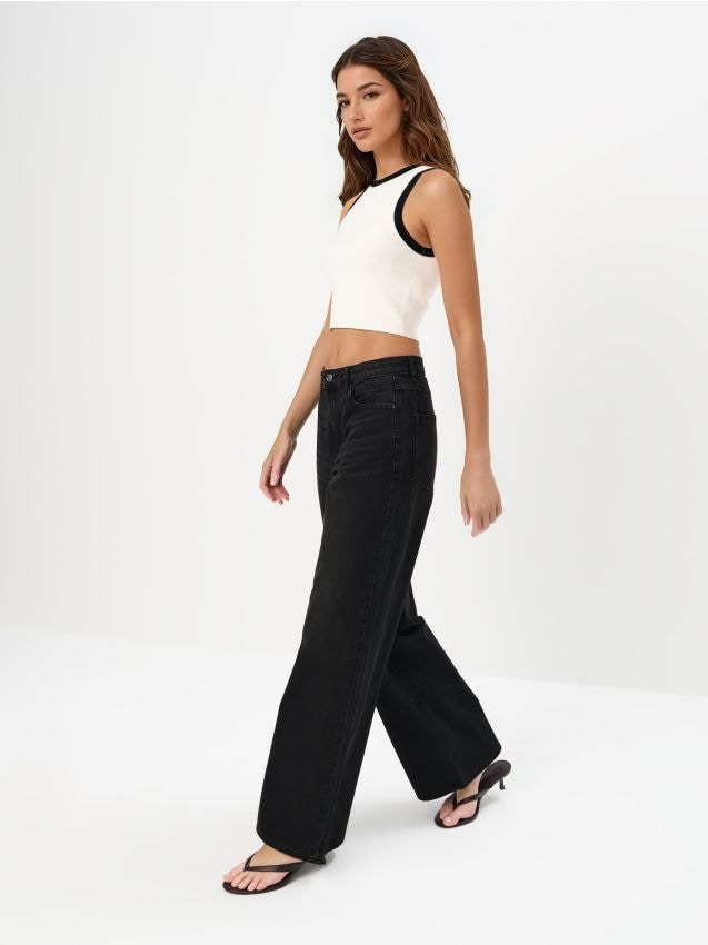 Blugi wide leg
