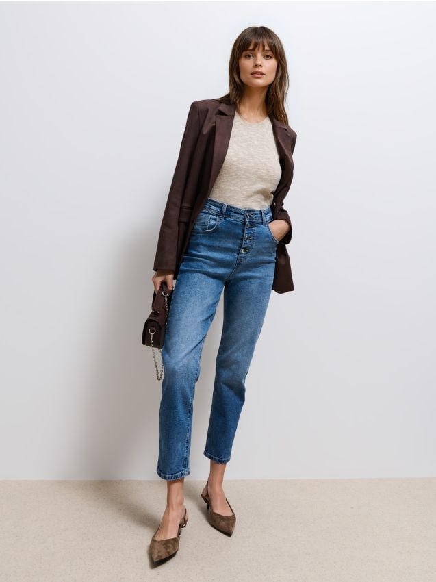 Blugi mom slim