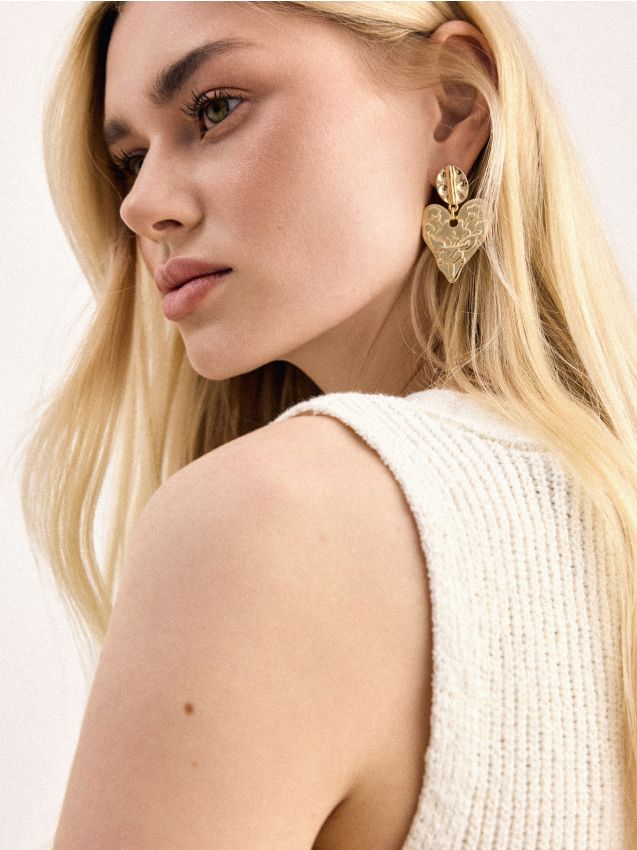 Mohito - Висящи обеци - златно