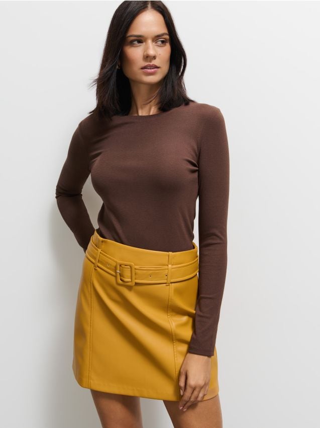 Mohito - Bluza Basic - smeđa