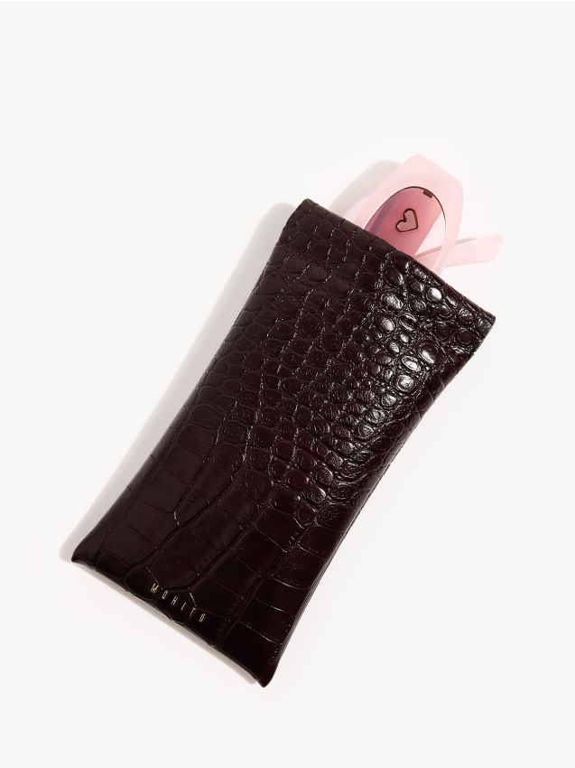 Mohito - Калъф за очила - тъмно кафяво