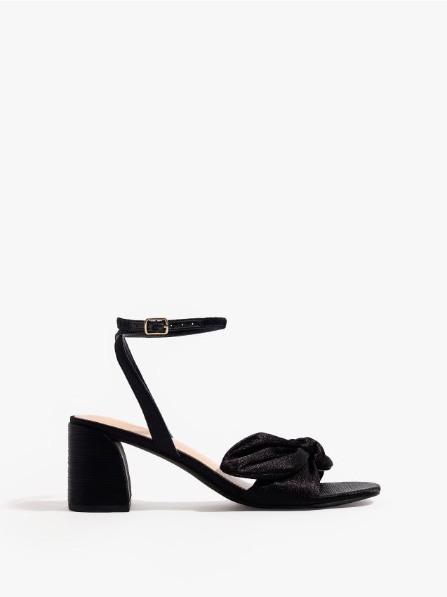 Mohito - Сандали с квадратен ток - черен