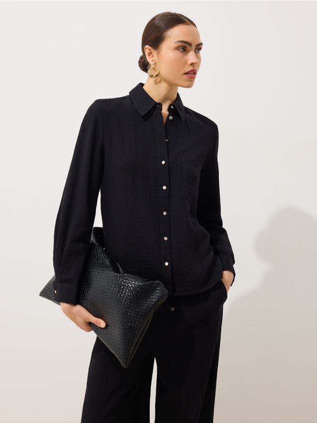 Mohito - Риза със съдържание на вискоза - черен