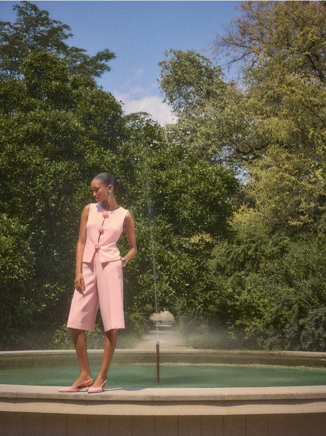 Mohito - Панталон тип culotte - пастелно розово