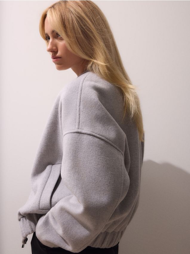 Mohito - Палто със съдържание на вълна - сиво