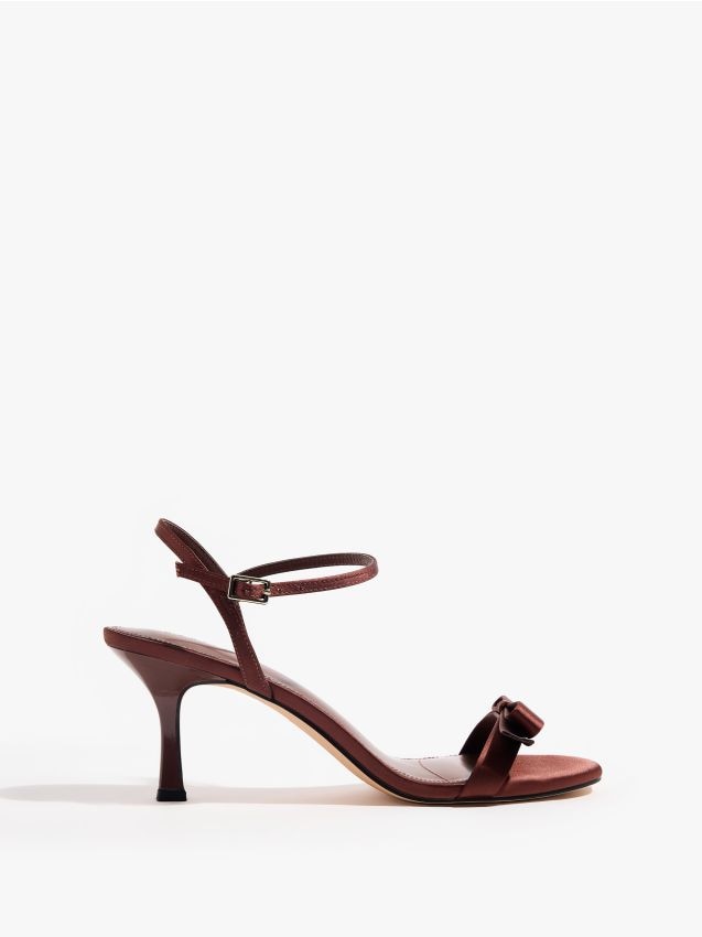 Mohito - Сандали с висок ток - тъмно кафяво