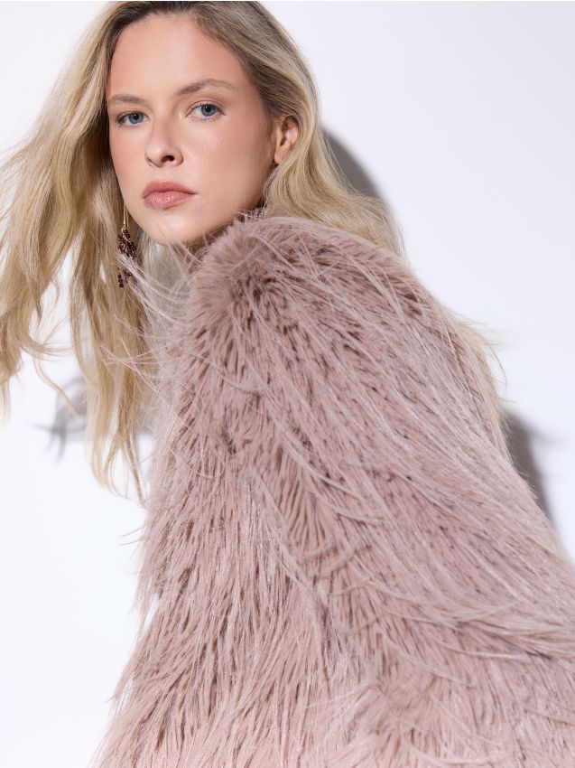 Mantou de blană artificială