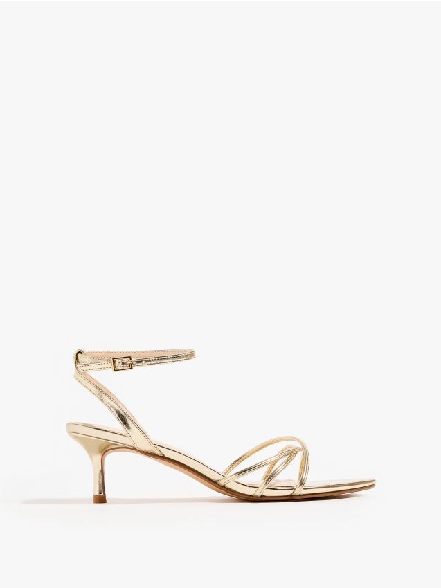 Mohito - Сандали с висок ток - златно