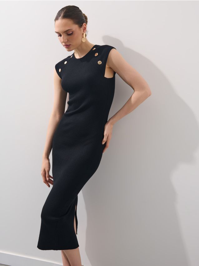 Rochie tricotată midi