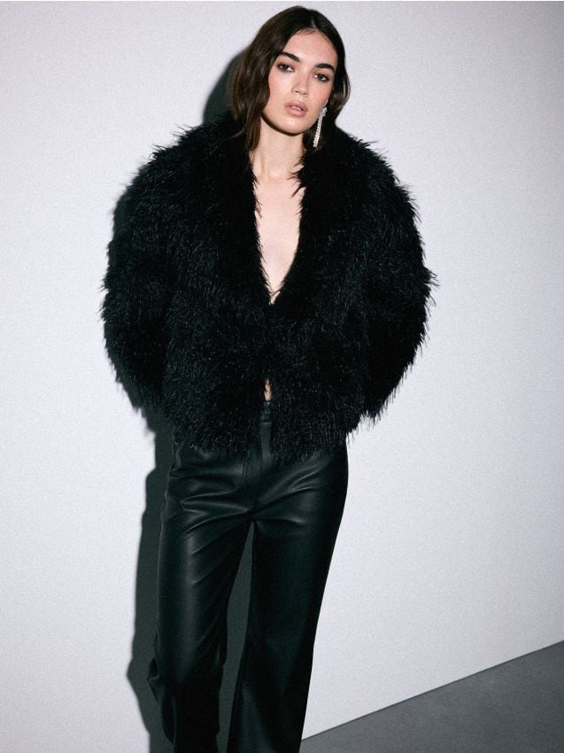 Mantou de blană artificială