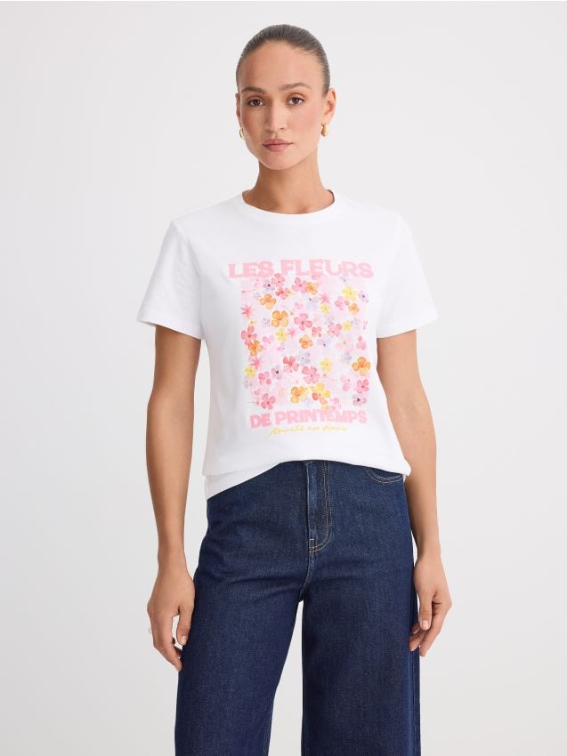 Tricou din bumbac cu imprimeu