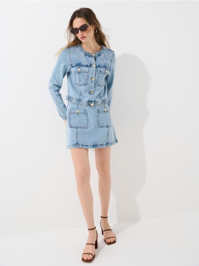 Fustă mini de blugi