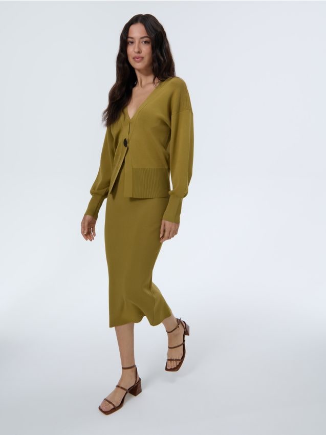 Mohito - Миди пола - маслинено зелено